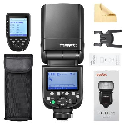 Godox TT685II-C Flash TTL 2.4GHz GN60 High Speed Sync 1/8000s Camera Speedlite Speedlight Light Compatible for Canon Cameras & Godox XPro-C Wireless Flash Trigger Transmitter