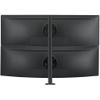 Atdec AWMS-2-LTH75-H-B Dual Stack Heavy Monitor Desk Mount - Flat and Curved up to 49in - VESA 75x75, 100x100 - Tool-Free Adjustable Monitor Height, tilt, pan - Quick Display Release, Black view 2