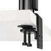 Atdec AWMS-2-LTH75-H-B Dual Stack Heavy Monitor Desk Mount - Flat and Curved up to 49in - VESA 75x75, 100x100 - Tool-Free Adjustable Monitor Height, tilt, pan - Quick Display Release, Black view 3