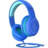 Fresnwel Kids Headphones Microphone, 85/94db Volume Limit Kids Headset, Foldable Wired Children Headphones Audio Sharing, Over Ear Stereo Headphone, Wired Kids Headset School Online Class Tablet view 1