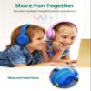 Fresnwel Kids Headphones Microphone, 85/94db Volume Limit Kids Headset, Foldable Wired Children Headphones Audio Sharing, Over Ear Stereo Headphone, Wired Kids Headset School Online Class Tablet view 2