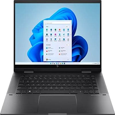 2021 HP Envy x360 2-in-1 Laptop, 15.6" Full HD Touchscreen, AMD Ryzen 5 5500U Processor up to 4.6GHz, 8GB Memory, 256GB PCIe SSD, Backlit Keyboard, HDMI, Wi-Fi, Windows 11 Home, Nightfall Black