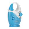 Portable AM FM Radio, Shower Radio with Speaker, Hook Type Broadcast Music Radio for Bedside Tables and Garages(Blue) view 1
