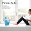 Portable AM FM Radio, Shower Radio with Speaker, Hook Type Broadcast Music Radio for Bedside Tables and Garages(Blue) view 2