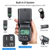 Godox 2pcs TT600 GN60 Camera Flash Speedlite,HSS 1/8000s Master Slave Off Speedlight 0.1-2.6s Recycle Time, 2.4GX System Receiver with Godox X2T-S Wireless Flash Trigger Compatible with Sony Camera view 3