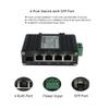 Mini Industrial 4 Port 10/100/1000Mbps Gigabit Ethernet Switch with SFP Din Rail/Wall-Mount 10/100/1000BASE-T RJ45 + 1 100/1000FX (SFP) Support 12-48V DC 10Gbps Switching Capacity view 4