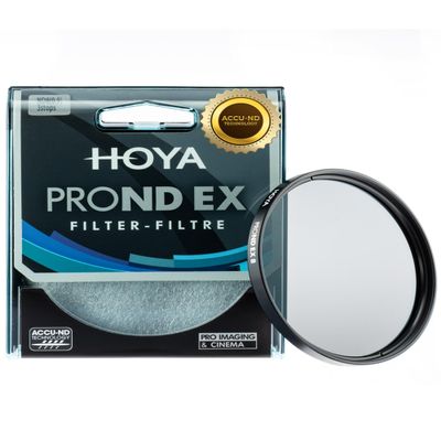Hoya PRO ND-EX 62mm ND Filter ND8  3-Stop Light Reduction for Precise Exposure Control, ACCU-ND Technology for True Color, No IR Light Leaks, Neutral Density Camera Lens Filter for Photo & Video