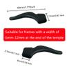 YINGFENG 22 Pairs Black Silicone Eyeglass Ear Grip with Storage Box, Anti Slip Eyeglass Retainer, Premium Silicone Ear Hook, Never Worry About Missing Your Glasses or Sunglasses Again view 2