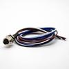 Elecbee 4 Pin M8 Connector Famale Waterproof Straight Socket Back Mount Wiring 0.2M Solder view 1