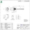 Elecbee 4 Pin M8 Connector Famale Waterproof Straight Socket Back Mount Wiring 0.2M Solder view 3