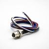 Elecbee 4 Pin M8 Connector Famale Waterproof Straight Socket Back Mount Wiring 0.2M Solder view 4