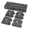 HDMI Extender Splitter, 1080P@60Hz 1X4 HDMI Extender Over Ethernet Multiple receivers hdmi to ethernet Splitter multiport hdmi Extenders EDID Presets 50M POC (1X4) view 1