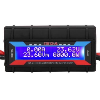 Multimeters Watt Meter Power Analyzer, LCD Digital Watt Checker Tester Volt Amp 150A for RC Model Airplane for Measuring Voltage