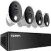 Night Owl Sp, Llc 8 Channel Bluetooth Video Home Security Camera System with (4) Wired 4K UHD Indoor/Outdoor Spotlight Cameras Audio and 1TB Hard Drive White, WM-BTD881-4LSA view 1