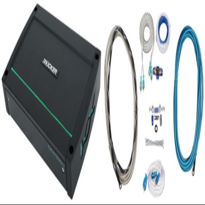 KICKER 48KXMA5004 500 Watt 4-Channel Marine Boat Amplifier Bundle with Rockville RMWK4 Marine Amplifier Install Wire Kit & Rockville MRCA25 25 Foot Marine RCA Cables (3 Items)