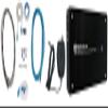 Rockville Krypton MF4 Bundle: 2400-Watt Peak / 600-Watt RMS 4 Channel Marine Amplifier, RMWK4 V2 4 AWG Waterproof Amp Install Wire Kit, MRCA25 25 ft Twisted Pair RCA Cable, 3-Items view 1