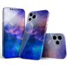 DesignSkinz - Compatible with Apple iPhone 13 Mini - Protective Vinyl Decal Wrap Skin Cover (Screen Trim & Back Glass Skin) - Space Light Rays view 1