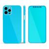 DesignSkinz - Compatible with Apple iPhone 11 Pro - Protective Vinyl Decal Wrap Skin Cover (Screen Trim & Back Glass Skin) - Solid Turquoise Blue view 3
