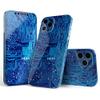 DesignSkinz - Compatible with Apple iPhone 13 Mini - Protective Vinyl Decal Wrap Skin Cover (Screen Trim & Back Glass Skin) - Blue Circuit Board V1 view 1