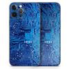 DesignSkinz - Compatible with Apple iPhone 13 Mini - Protective Vinyl Decal Wrap Skin Cover (Screen Trim & Back Glass Skin) - Blue Circuit Board V1 view 4