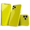 DesignSkinz - Compatible with Apple iPhone 7 Plus - Protective Vinyl Decal Wrap Skin Cover (Screen Trim & Back Glass Skin) - Solid Yellow view 1