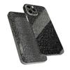 DesignSkinz - Compatible with Apple iPhone 7 Plus - Protective Vinyl Skin (Screen Trim & Back Glass Skin) - Sparkling Black Ultra Metallic Glitter view 2