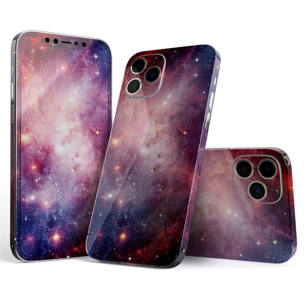 DesignSkinz - Compatible with Apple iPhone 7 Plus - Protective Vinyl Decal Wrap Skin Cover (Screen Trim & Back Glass Skin) - Vibrant Space