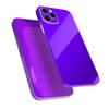 DesignSkinz - Compatible with Apple iPhone 12 - Protective Vinyl Decal Wrap Skin Cover (Screen Trim & Back Glass Skin) - Solid Purple view 2