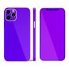 DesignSkinz - Compatible with Apple iPhone 12 - Protective Vinyl Decal Wrap Skin Cover (Screen Trim & Back Glass Skin) - Solid Purple view 3