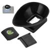 Camera Eyecup, Camera Viewfinder Eyecup Eyeshade 22mm Oval Level Cold Shoe Cover Set for D300 D200 D90 D80 D7000 D7100 D5200 D510 view 1