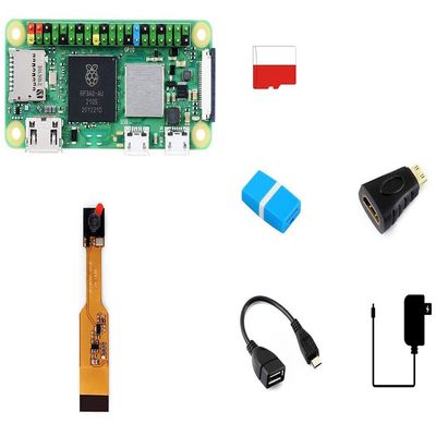 for Raspberry Pi Zero 2 WHC Package C Kit with RPi Zero V1.3 Camera Mini HDMI to HDMI Adapter Micro USB OTG Cable and SD Card Reader 16GB @XYGStudy (RPi Zero 2 WHC Package C)