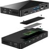 Mini Dock Station, 8 in 1 USB4 Hub and SSD Enclosure, Compatible with Thunderbolt 3, Thunderbolt 4, 40Gbps to NVME M.2 2280 Hard Drive, 60W PD Charging for Mac Book and Windows OS view 2