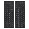 2Pcs Korean Keyboard Stickers for PC Computer Laptop Desktop Keyboard, Computer Keyboard Replacement Stickers (Korean),White Font Black Background view 1