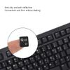 2Pcs Korean Keyboard Stickers for PC Computer Laptop Desktop Keyboard, Computer Keyboard Replacement Stickers (Korean),White Font Black Background view 4
