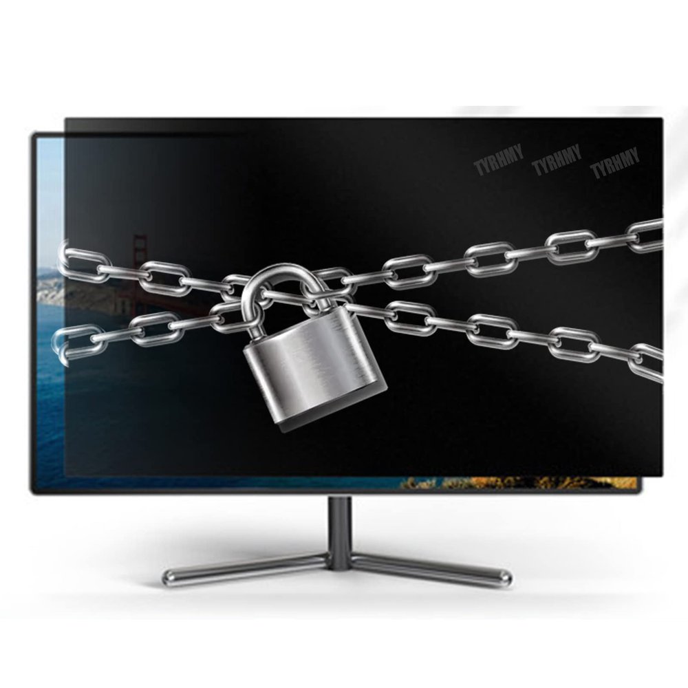 TYRHMY Desktop Monitor Privacy Screen 27"  Info Protection for Desktop Computer Security  Anti-Glare, Anti-Scratch, Blocks 96% UV,25"(16:9) 554 * 311