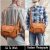 CADeN Camera Bag Case Canvas Compatible for Nikon, Canon, Sony DSLR/SLR Mirrorless Camera with Tripod Holder, Camera Shoulder Messenger Bag for Men/Women (3.0 Coffee) view 2