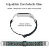 Adjustable Elastic Bands Compatible with Fitbit Alta/Alta HR, Soft Stretchy Nylon Sports Breathable Replacement Wristbands for Women Men (Blue Black Boho) view 4