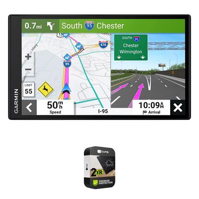 Garmin 010-02470-00 DriveSmart 76 7" Car GPS Navigator | Official USA Partner Model | Bundle with Premium 2YR CPS Enhanced Protection Pack