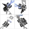 BGNing 2 in 1 Aluminum Scuba Diving Fixture Lights Arm Ball Butterfly Clip Clamp Mount Ball Base Adapter Compatible with GoPro Hero Camera (Two-Hole Butterfly Clip) view 3