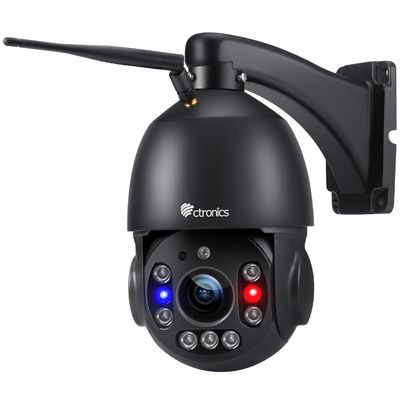 Ctronics 5MP 30X Optical Zoom Security Camera WiFi Outdoor, 2.4/5Ghz WiFi Dome Surveillance Cameras with Auto Cruise & Zoom, 492ft Night Vision,Human Detection,IP66 (Black)