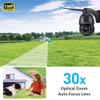 Ctronics 5MP 30X Optical Zoom Security Camera WiFi Outdoor, 2.4/5Ghz WiFi Dome Surveillance Cameras with Auto Cruise & Zoom, 492ft Night Vision,Human Detection,IP66 (Black) view 3