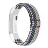 Adjustable Elastic Bands Compatible with Fitbit Alta/Alta HR, Soft Stretchy Nylon Sports Breathable Replacement Wristbands for Women Men (Colorful Boho) view 1