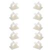EZRODI 10 Pack 3/8" RO Tubing Mounting Clips Adhesive Tubing Locking Clamps White Cable Organizer (10, 3/8" Tubing O.D.) view 1
