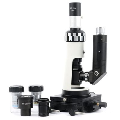 Microscope Accessories Kit 1/Set Industry Portable Metallographic Microscope Zoom 100X/400X Microscope Slides (Color : Base)