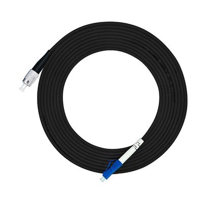 Jeirdus 25M LC to FC Outdoor Armored Simplex 9/125 SM Fiber Optic Cable Jumper Optical Patch Cord Singlemode 25Meters 80ft LC-FC