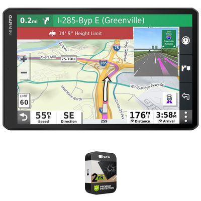 Garmin 010-02315-00 dezl OTR1000 10" GPS Truck Navigator Bundle with Premium 2YR CPS Enhanced Protection Pack