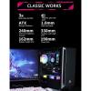 Gaming Case, Mid - Tower Pc Gaming Case ATX/M-ATX/ITX - Front I/o USB 3.0 Port - Tempered Glass Side Panel - Led Light Board - Tailored to You view 4