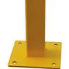 Global Industrial Steel Lift-Out Guard Rail in-Line Post, Double-Rail, 42"H, Yellow view 3