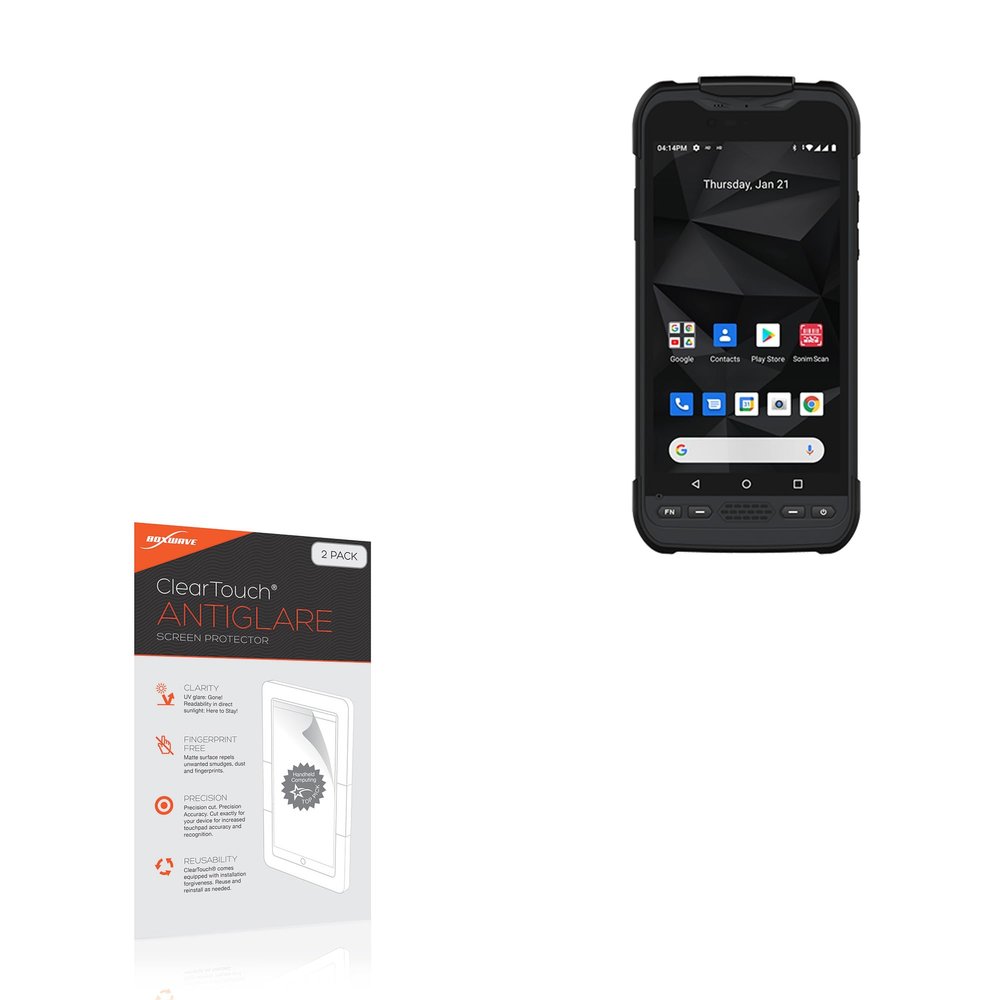 BoxWave Screen Protector Compatible with Sonim RS60 - ClearTouch Anti-Glare (2-Pack), Anti-Fingerprint Matte Film Skin