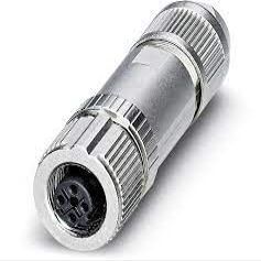 1553611 Data Connector, Ethernet CAT5, Str M12 F 4pos, Cable Dia: 4-8mm, SACC-M12FSD-4Q SH